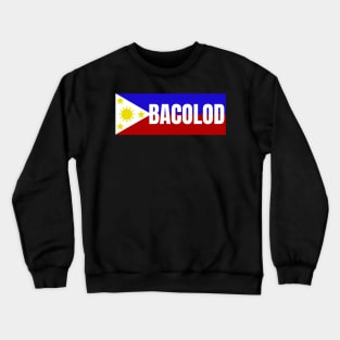 Bacolod City in the Philippines Flag Crewneck Sweatshirt